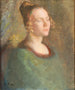Portret van een vrouw - Julius Paulsen — weergave van het kunstwerk