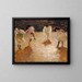 van jonge vrouwen die de cancan dansen in Parijs - Julius Paulsen — ingelijst kunstwerk aan de muur