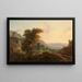 Reisigers op een landweg - Julius Schoppe — ingelijst kunstwerk aan de muur