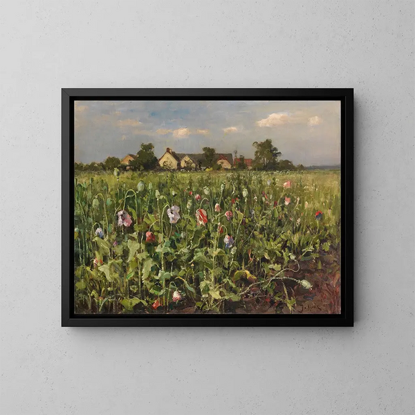 Mohnblüte - Julius Sergius Klever — ingelijst kunstwerk aan de muur