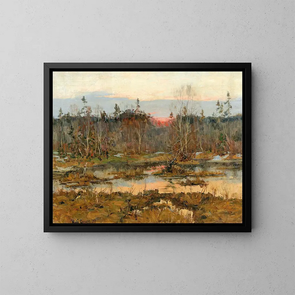 Op jacht - Julius Sergius Klever — ingelijst kunstwerk aan de muur
