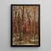 Winter Landscape Painting at Sunset - Julius Sergius Klever — framed artwork on a wall