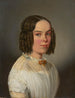 portret in bust van een jonge vrouw - Julius Siegfried Uetz — weergave van het kunstwerk
