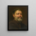 Zelfportret - Julius Siegfried Uetz — ingelijst kunstwerk aan de muur