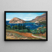 Grieks kustlandschap schilderij nabij Vlicho op Lefkada - Julius Wentscher — ingelijst kunstwerk aan de muur