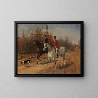 Julius von Blaas - Ausritt zur Parforcejagd.webp