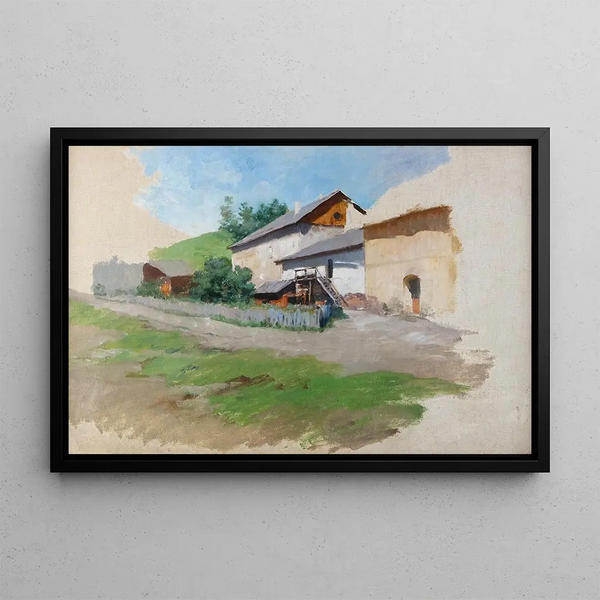 Julius von Blaas - Bauerngehft.webp