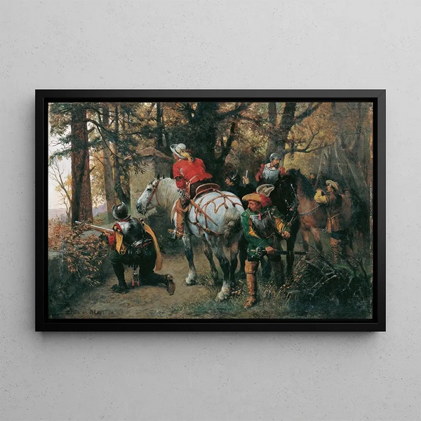 Julius von Blaas - Feinderkundung.webp