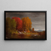 Landschap van de Hudson-rivier in de herfst - Junius Ralston Sloan — ingelijst kunstwerk aan de muur