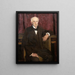 Portrait Painting of Maksymilian Ehrenpreis - Józef Mehoffer — framed artwork on a wall