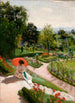 Red Umbrella Painting - Józef Mehoffer — artwork view