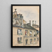 Vue depuis la fenêtre de l'atelier de Józef Mehoffer et Stanisław Wyspiański à Paris - Józef Mehoffer — ingelijst kunstwerk aan de muur
