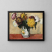 Chrysanten - Józef Pankiewicz — ingelijst kunstwerk aan de muur