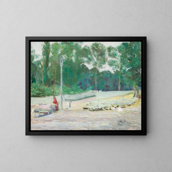 Landschapschilderij van de omgeving van Kazimierz Lubelski - Józef Pankiewicz — ingelijst kunstwerk aan de muur