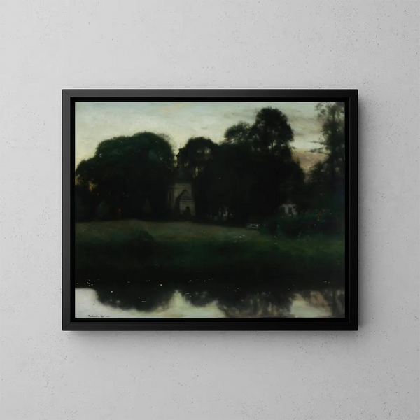 Park in Duboy - Józef Pankiewicz — ingelijst kunstwerk aan de muur