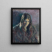 Portrait of a Woman Young Woman - Józef Pankiewicz — framed artwork on a wall