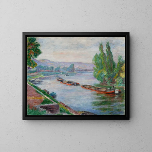 Seine aux Andelys - Józef Pankiewicz — ingelijst kunstwerk aan de muur