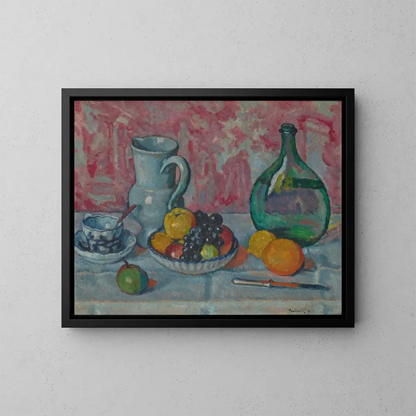 Natuurstudie met een mes - Józef Pankiewicz — ingelijst kunstwerk aan de muur