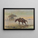 Paard met zadel - Józef Ryszkiewicz — ingelijst kunstwerk aan de muur