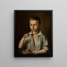 Jongens bij het ontbijt - Józef Simmler — ingelijst kunstwerk aan de muur