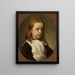Portrait of the artist Julia Simmler's daughter - Józef Simmler — framed artwork on a wall