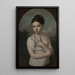 Portrait de Jzia Walicka 1808-1880 avec une colombe - Józef Sonntag — ingelijst kunstwerk aan de muur