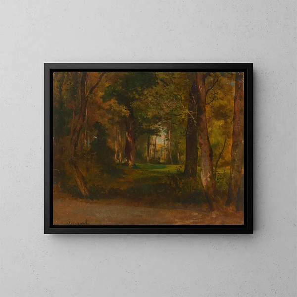 Bos - Józef Szermentowski — ingelijst kunstwerk aan de muur