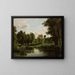 Lac dans la forêt - Józef Szermentowski — ingelijst kunstwerk aan de muur