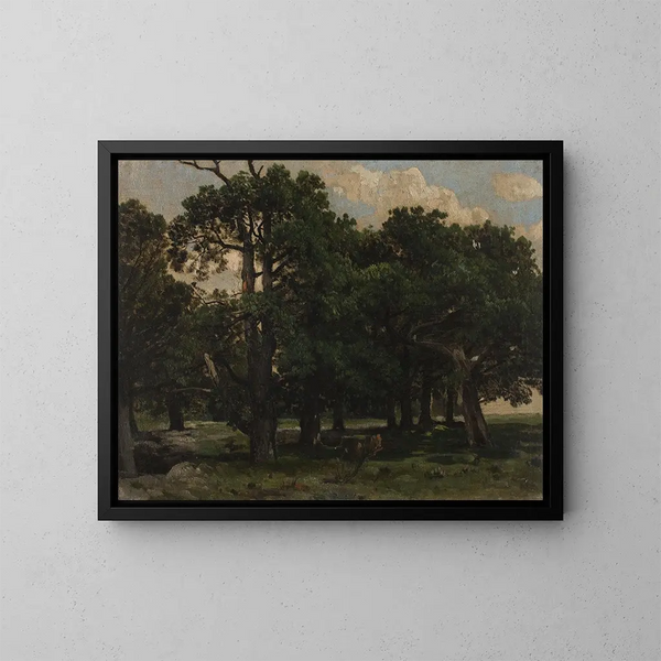 Pins - Józef Szermentowski — ingelijst kunstwerk aan de muur