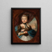 Portrait painting of Anna Bogusławska née Linowska 1734-1762 - E. R. R. E. U. R. — framed artwork on a wall