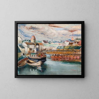 Motief van Tartu - Kaarel Liimand — ingelijst kunstwerk aan de muur