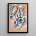 Composition rouge - Kai Fjell — ingelijst kunstwerk aan de muur
