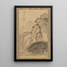 Landschap met waterval - Kameda Bôsai — ingelijst kunstwerk aan de muur