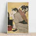 Reproductie van het schilderij Kami-yui - La coiffure - Kitagawa Utamaro