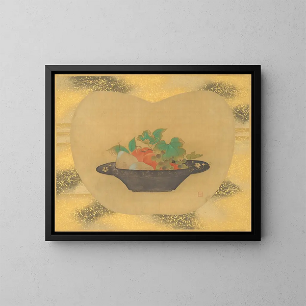 Fruitschaal - Kanō Tsunenobu — ingelijst kunstwerk aan de muur