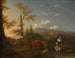 Landschap Italiaans - Karel Dujardin — weergave van het kunstwerk