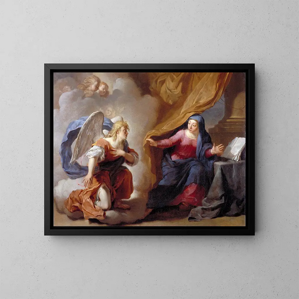 L'Annonciatie - Karel Dujardin — ingelijst kunstwerk aan de muur