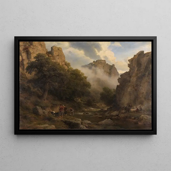 Karl Friedrich Lessing - Das Bodetal im Harz.webp
