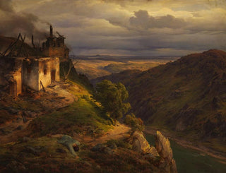 Landschap - Karl Friedrich Lessing — weergave van het kunstwerk