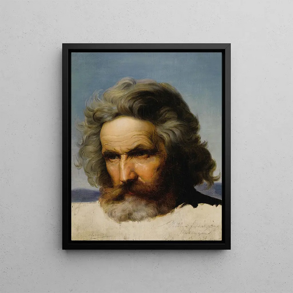 Karl Friedrich Lessing - Study of a Bearded Man.webp