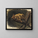 Hond liggend - Karl Georg Arsenius — ingelijst kunstwerk aan de muur