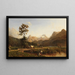 Zwitsers Alpenlandschap - Karl Girardet — ingelijst kunstwerk aan de muur