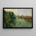 Héron cendré s'envolant au bord de la Havel - Karl Hagemeister — framed artwork on a wall