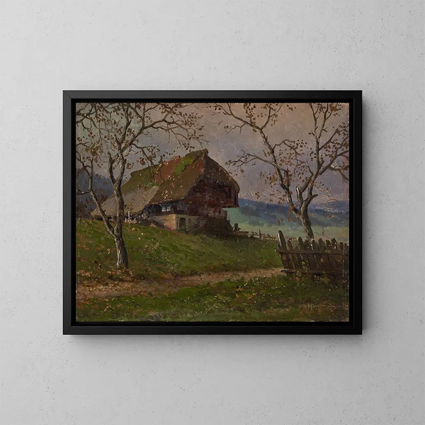 Herfst - Karl Hauptmann — ingelijst kunstwerk aan de muur