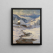 Farms of the Black Forest in a winter landscape - Karl Hauptmann — framed artwork on a wall