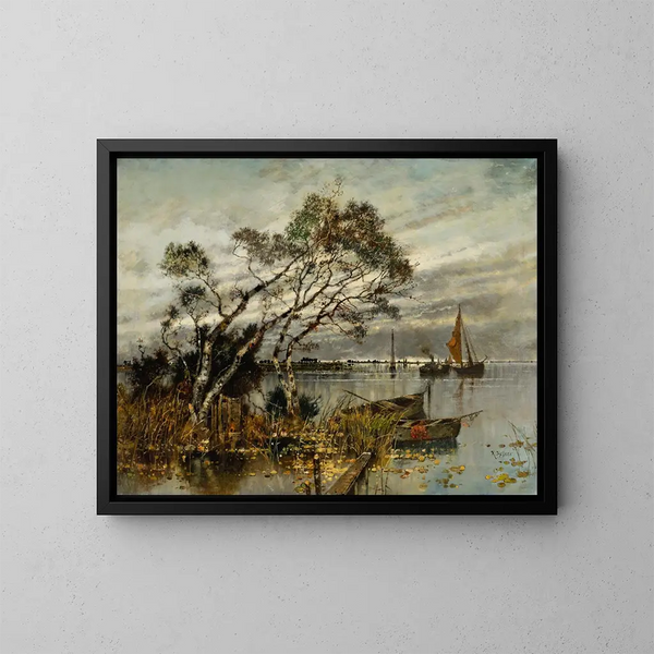 Landschap aan de Noordzee - Karl Heffner — ingelijst kunstwerk aan de muur