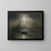 Venetië, volle maan op Santa Maria della Salute - Karl Heilmayer — ingelijst kunstwerk aan de muur