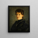 Portret van Friederike Flur - Karl Hoff — ingelijst kunstwerk aan de muur