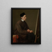De schilder Johann Friedrich Overbeck - Karl Hoffmann — ingelijst kunstwerk aan de muur