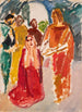 Le Christ et l'adultère - Karl Isakson — weergave van het kunstwerk